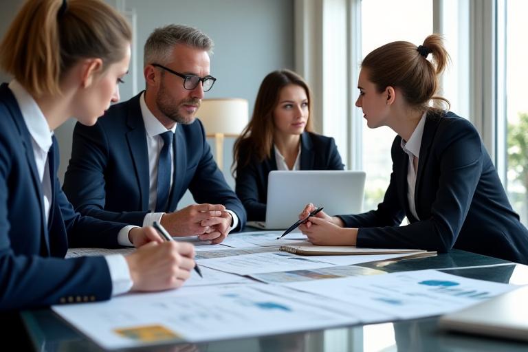 Zespół redakcyjny NaviVortex pracujący nad analizą funduszy private equity